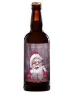 Mørk ølflaske med Barrel Aged Jule-Blend julebryg fra Fanø Bryghus